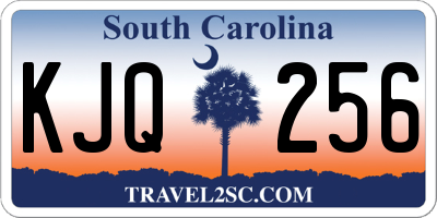 SC license plate KJQ256