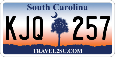 SC license plate KJQ257