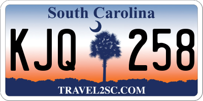 SC license plate KJQ258