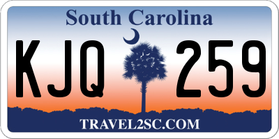 SC license plate KJQ259
