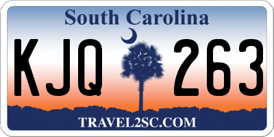 SC license plate KJQ263