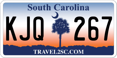 SC license plate KJQ267