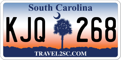 SC license plate KJQ268
