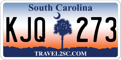 SC license plate KJQ273
