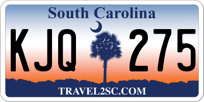 SC license plate KJQ275