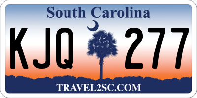 SC license plate KJQ277