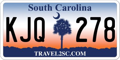 SC license plate KJQ278