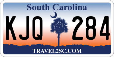 SC license plate KJQ284
