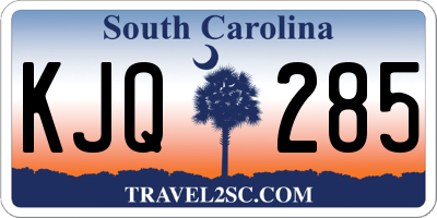 SC license plate KJQ285