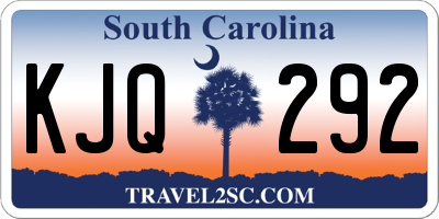 SC license plate KJQ292