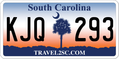 SC license plate KJQ293