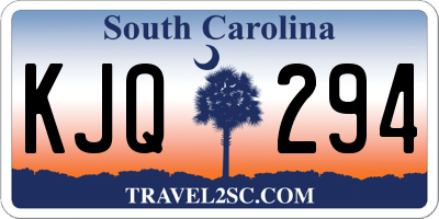 SC license plate KJQ294
