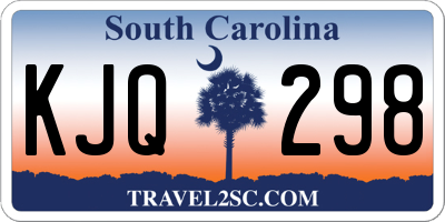 SC license plate KJQ298
