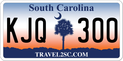 SC license plate KJQ300