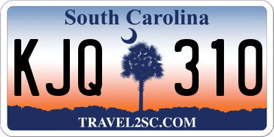 SC license plate KJQ310