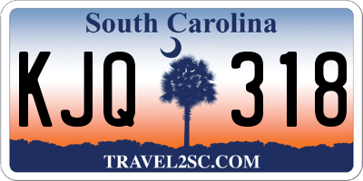 SC license plate KJQ318