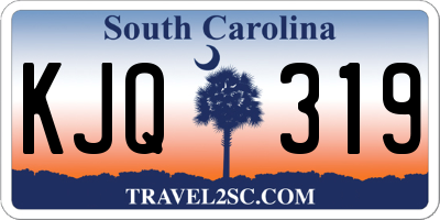SC license plate KJQ319