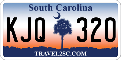 SC license plate KJQ320