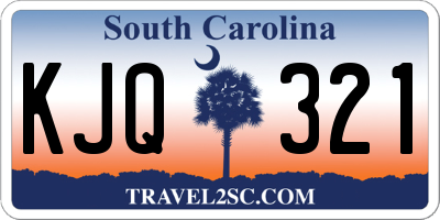 SC license plate KJQ321