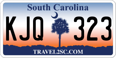 SC license plate KJQ323