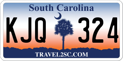 SC license plate KJQ324