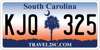 SC license plate KJQ325
