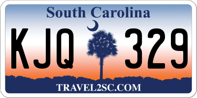 SC license plate KJQ329