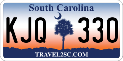 SC license plate KJQ330
