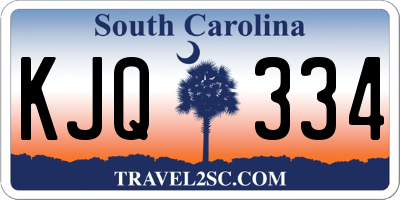 SC license plate KJQ334