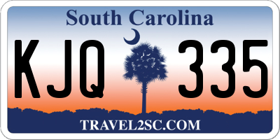 SC license plate KJQ335