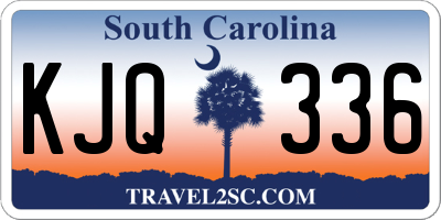 SC license plate KJQ336