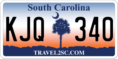 SC license plate KJQ340