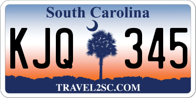 SC license plate KJQ345