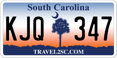 SC license plate KJQ347