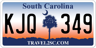 SC license plate KJQ349