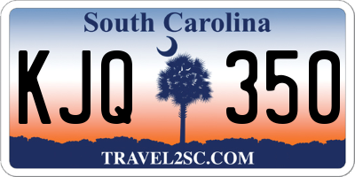 SC license plate KJQ350