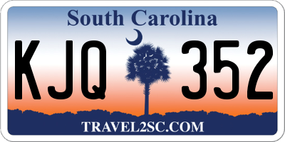 SC license plate KJQ352