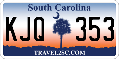 SC license plate KJQ353