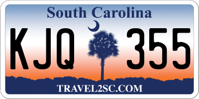 SC license plate KJQ355