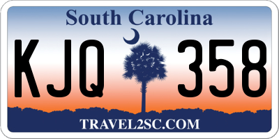 SC license plate KJQ358