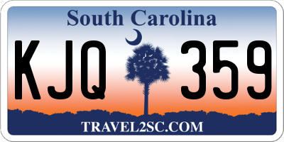 SC license plate KJQ359