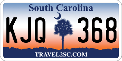SC license plate KJQ368