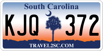 SC license plate KJQ372