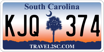 SC license plate KJQ374