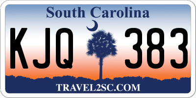 SC license plate KJQ383