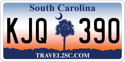 SC license plate KJQ390