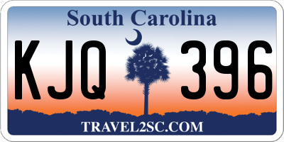 SC license plate KJQ396