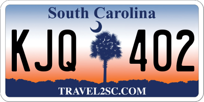 SC license plate KJQ402