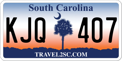 SC license plate KJQ407