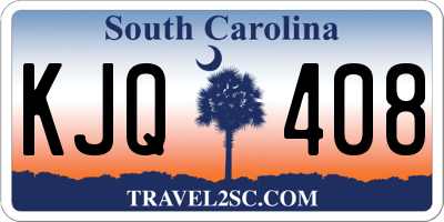 SC license plate KJQ408